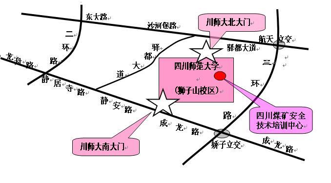 交通路線示意圖